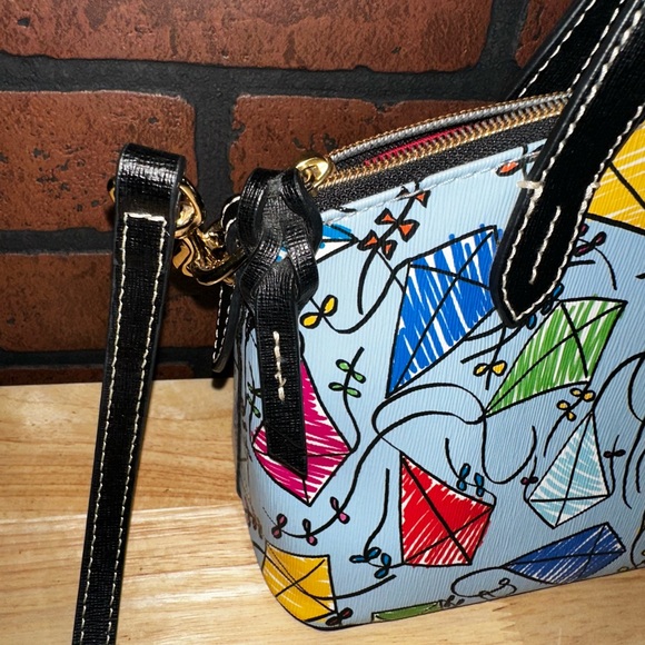 Dooney & Bourke Multicolor Kite Print Satchel - Picture 5 of 10